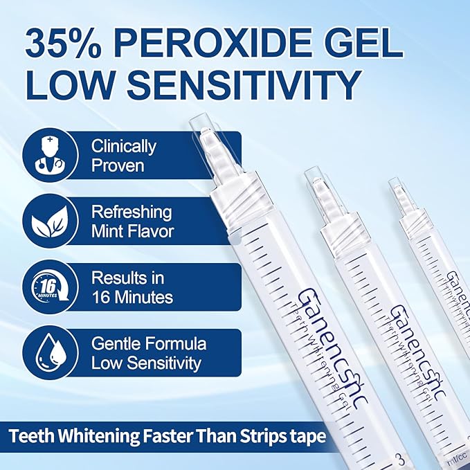 10-Pack Teeth Whitening Gel Refills - Gentle 35% Carbamide Peroxide Formula - Compatible with Teeth whitening Kit,No Sensitive Teeth Whitener-Ruum Studio Home