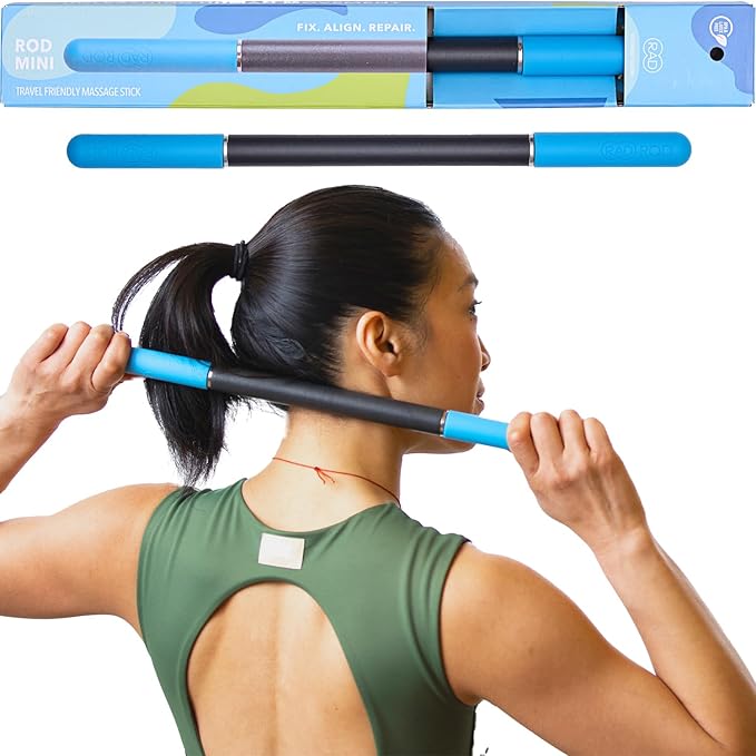 RAD Rod Mini – Compact Deep Tissue Massage Roller Stick – Travel-Ready Myofascial Release Tool for Legs, Back, Neck, Arms & Shoulders – Muscle Roller for Mobility & Recovery-Ruum Studio Home