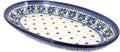 Blue Rose Polish Pottery Spring Blossom Oval Platter-Ruum Studio Home