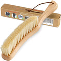 TAKAVU Clothes Brush Hat Brush, White Boar Bristle Lint Brush with Large Beech Wood Handle - Perfect for Pet Hair, Suits, Velvet, Cashmere, Wool, Suede, Shoe - Effective Lint Remover-Ruum Studio Home