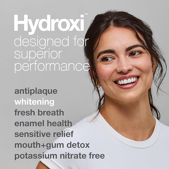 Davids Hydroxi™ Fluoride Free Nano Hydroxyapatite Toothpaste for Remineralizing Enamel & Sensitive Relief, Whitening, Antiplaque, SLS Free, Natural Peppermint, 4oz, Made in USA (3 Pack)-Ruum Studio Home