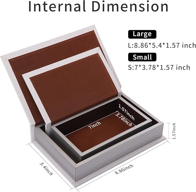 Decorative Book Boxes: Faux Books for Coffee Tables and Bookshelves, Home Decor Set of 2 Fashion Storage Boxes (Dream Tree)-Ruum Studio Home