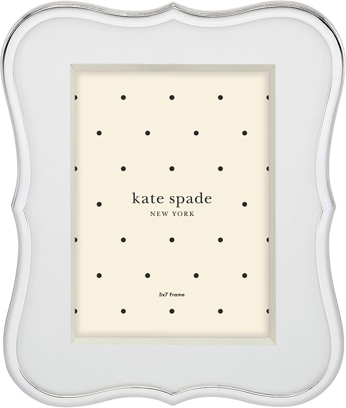 kate spade new york Crown Point 5" x 7" Frame, Silver-Ruum Studio Home
