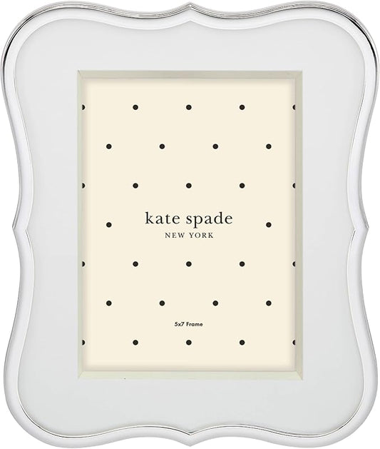 kate spade new york Crown Point 5" x 7" Frame, Silver-Ruum Studio Home