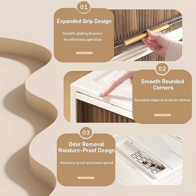 Plastic Storage Bins with Lids, Clothes Folding Storage Box and Closet Organizers and Containers for Home, Closet Stackable Storage for Home, Office, Dorm-Ruum Studio Home