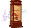 House & Garden Decoration,Christmas Lantern with 8 Pieces of Music,Sparkling Crystal Keep Circling Around The Snowman Families Music Box as a (Old Man)-Ruum Studio Home