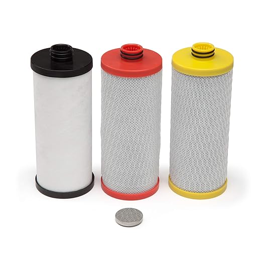 Aquasana Replacement Filter Cartridges for 3-Stage Under Sink Water Filtration System - Filters 99% Of Chlorine - 3 Count - AQ-5300R-Ruum Studio Home