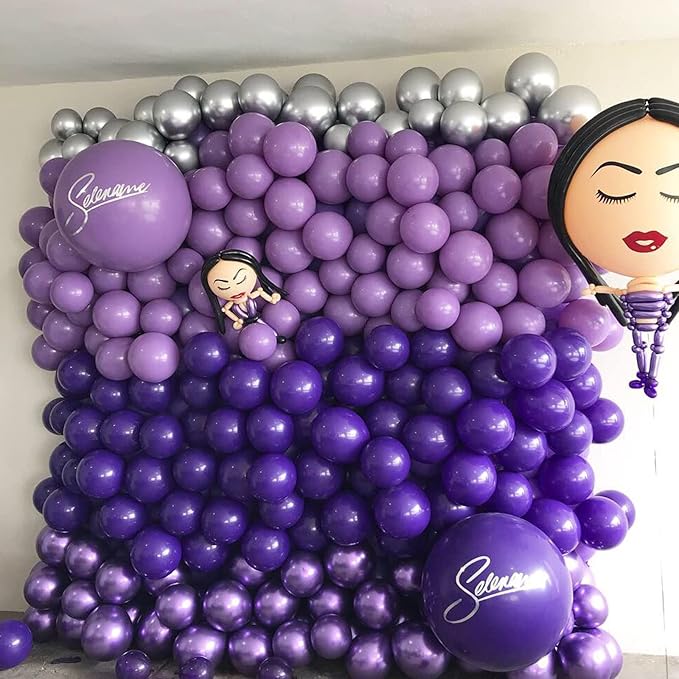 130pcs Purple Balloons Different Sizes 18" 12" 10" 5" Party Latex Balloons for Birthday Baby Shower Halloween Wedding Valentine's Day Party Bachelorette Decorations-Ruum Studio Home