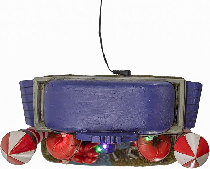 Carnival Funhouse Clown Theme Spooky Halloween Village Multi-Color LED Lights, Motion and Music 9.25" x 5.75" x 9.5"-Ruum Studio Home