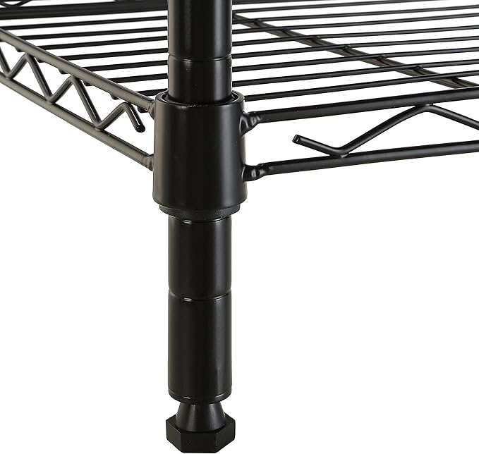 Amazon Basics 5-Shelf Tower Adjustable Storage Shelving Unit, Black, 16 D x 16 W x 54 H in-Ruum Studio Home