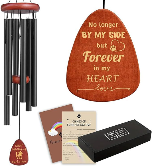 Pet Memorial Wind Chimes 26" - Dog Memorial Gifts for Loss of Dog, Dogs Remembrance Bereavement Gift, Pet Loss Sympathy Gifts (Design 4)-Ruum Studio Home