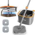 Mop and Bucket Set, Spin Mop with Separate Dirty Water System, Deep-Cleaning Mops for Floors, Versatile Mops for Walls-Ruum Studio Home