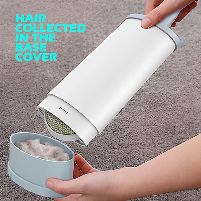 Double Sided Self-Cleaning Pet Hair Remover for Laundry, Dog Hair Remover, Cat Hair Remover, Pet Lint Roller Brush, Magic Cleaner Brush, Lint Brush Clothes, Pet Lint Brush A (Blue)-Ruum Studio Home