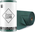 Fantasticlean Microfiber Cleaning Cloth Roll -75 Pack, Tear Away Microfiber Towels, 12" x 12", Reusable, Washable, Scratch Free, Ultra Absorbent Dish Rags for Car, Home, Garage or Shop (Forest Green)-Ruum Studio Home