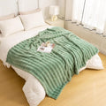 YUSOKI Luxury 3D Bubble Throw Blanket 3.1lb,All Ages,Home Decoration, (Sage Green,60 * 80inches)-Ruum Studio Home