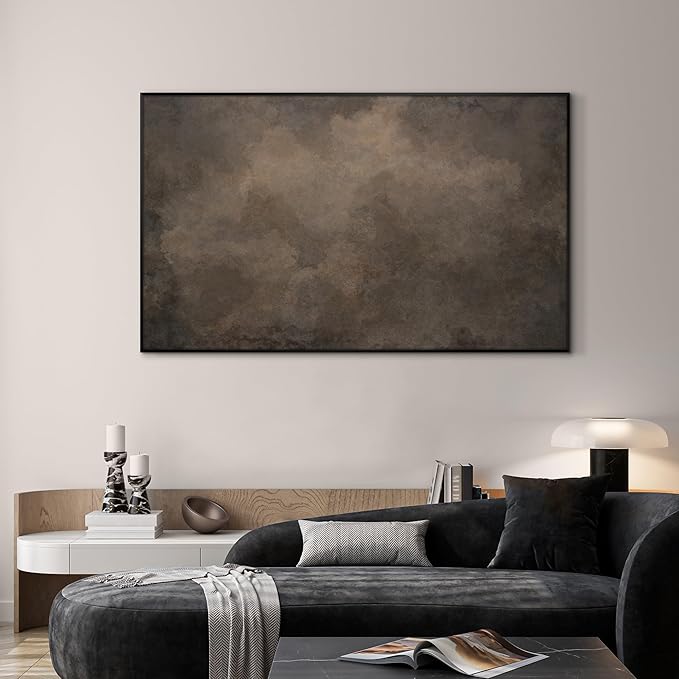SIGNWIN 30"x60" Extra Large Framed Wall Art Neutral Cloudy Abstract Illustration, Soft Atmospheric Design for Home Living Room Bedroom Decor (Frame Assembly Required)-Ruum Studio Home