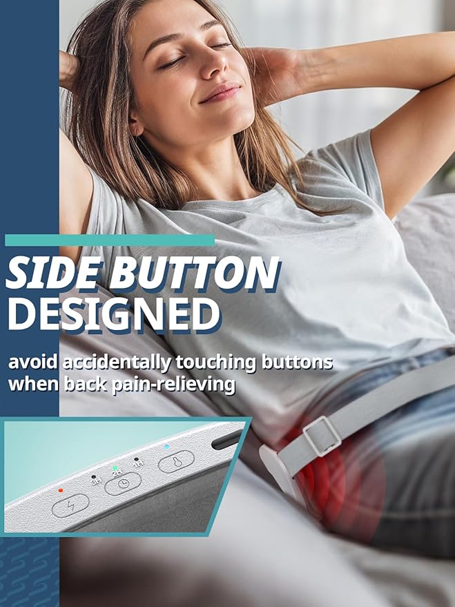 Slimpal Portable Heating Pad for Period Cramps, Electric Cordless Back Belly Waist Heating Pad for Menstrual Cramp Relief, Rechargeable Wearable Heat Belt Gifts for Her Women Girl Wife, Purple-Ruum Studio Home