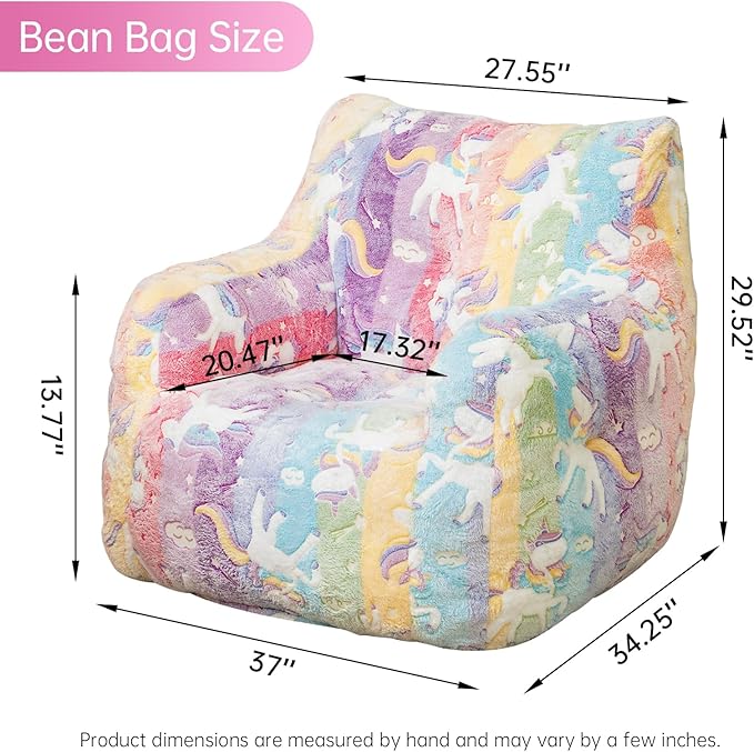 Recaceik Bean Bag Chair, Bean Bag Sofa Chair with Armrests Stuffed High-Density Foam, Lazy Sofa Comfy Chairs BeanBag Chair for Adults in Living Room,Bedroom Reading-Ruum Studio Home
