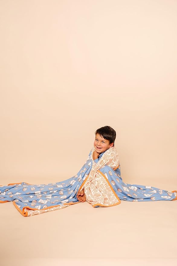Copper Pearl Jumbo Premium Knit 3 Layer Stretchy Throw Blanket 'Dunk'-Ruum Studio Home