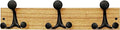 SKOLOO 17-Inch Light Brown Wood Coat Rack Wall Mount with 3 Triple Hooks - Ideal for Family Entrances, Classrooms, and Pet Supplies Storage - Perfect Coat Hooks for Wall-Ruum Studio Home