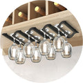 Bariboo Wine Glass Storage Case – Hang 8-12 Glasses on Your 18.7 x 9 x 1.7 In., Dust-Free Wine Glass Holder – Under-Shelf & Under-Cabinet Wine Glass Holder Rack with Assembly Manual & Video-Ruum Studio Home