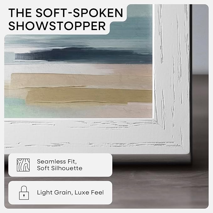 Homeforia 14x22 Picture Frame White, High End Oak 14x22 White Wood Frame with Mat 12x16 Photo, 14 x 22 Wooden Poster Frames Matted to 12 by 16, 22x14 Hanging Frames, Tempered Glass, Wall Kit, Set of 1-Ruum Studio Home