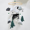Woodland Mobile for Crib Bear Baby Mobile for Crib Woodland Crib Mobile for Boys Girls Forest Baby Nursery Mobile for Bassinet-Ruum Studio Home