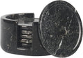 Marble Coasters Set of 6 Black 3.5 Inch Round Coaster for Drinks with Holder, Drink Coaster for Tabletop & Coffee Table Decor, Ideal Home Decor House Warming Gifts-Ruum Studio Home