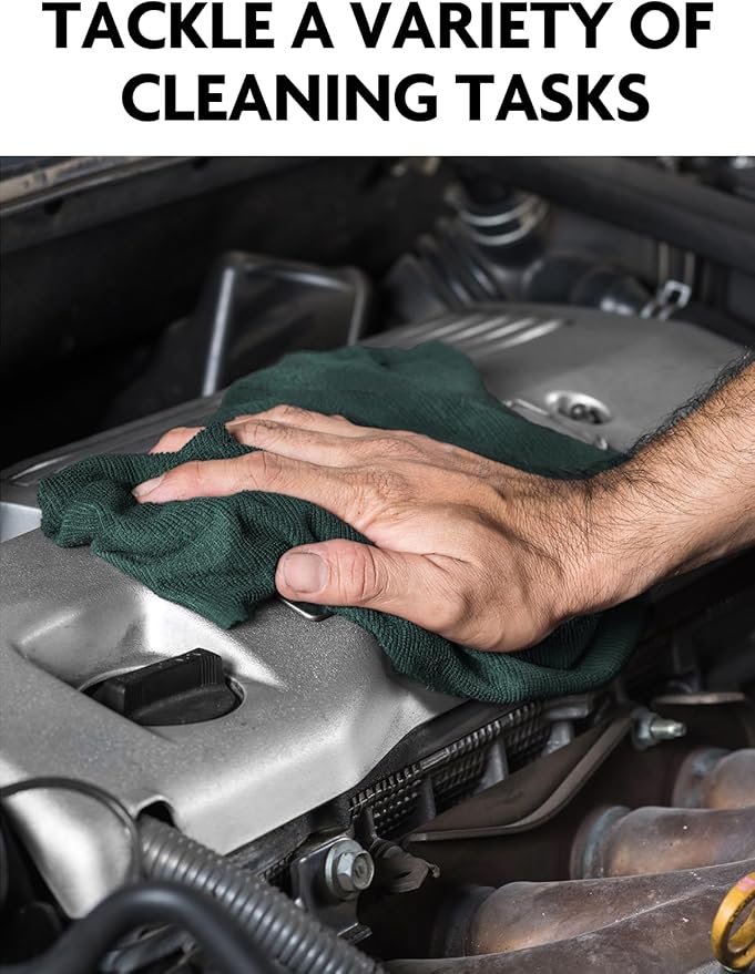 Fantasticlean Microfiber Cleaning Cloth Roll -75 Pack, Tear Away Microfiber Towels, 12" x 12", Reusable, Washable, Scratch Free, Ultra Absorbent Dish Rags for Car, Home, Garage or Shop (Forest Green)-Ruum Studio Home