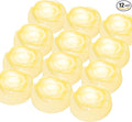 Aignis 12pcs Flameless LED Floating Candles, Ivory Rose Plastic Tealights Battery Operated, 120+ Hours Glow Time, Cozy Light for Romantic Pool/Bathtub/Hot Bath/Wedding Centerpiece Decor(D2.83*H1.42)-Ruum Studio Home