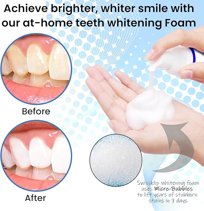 Swissklip Teeth Whitening Foam Toothpaste Also a Teeth Whitener in The Market I We Offer Best Teeth Whitening Products for Professional Teeth Whitening Kit (2)-Ruum Studio Home