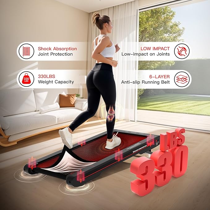 Walking Vibration Pad,Under Desk Treadmills for Home,4 in 1 Vibration Plate Exercise Machine,Portable Walking Pad with APP,350 Lb Capacity Multifunctional Treadmill Pro Max-Ruum Studio Home