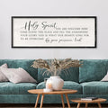 Holy Spirit You are Welcome Here Wall Decor Art 40x15 Inch Large Christian Song Bible Verse Plaque Wood Framed Sign Living Room Scripture Quote Religious For Office Wall Hanging (Black)-Ruum Studio Home