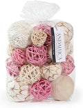 ANDALUCA Pink Decorative Balls Bowl Filler Orbs Home Decoration (Pink)-Ruum Studio Home
