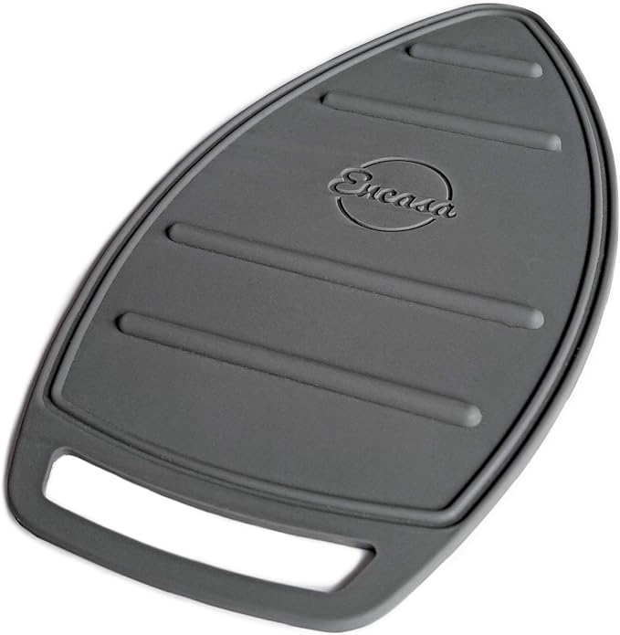 Encasa XO Silicon Mat for Hot Iron Rest - Heat Resistant, Anti - Slip, Thicker Pad for Protecting Your Table During Ironing, Non-Burning, Machine Washable, Durable - Grey-Ruum Studio Home