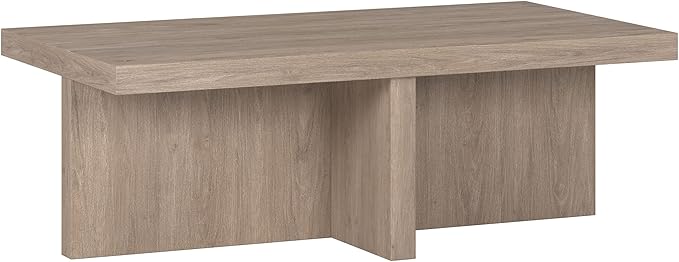 Henn&Hart Elna Coffee Table, 44" Wide,Grey-Ruum Studio Home