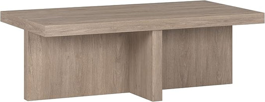 Henn&Hart Elna Coffee Table, 44" Wide,Grey-Ruum Studio Home