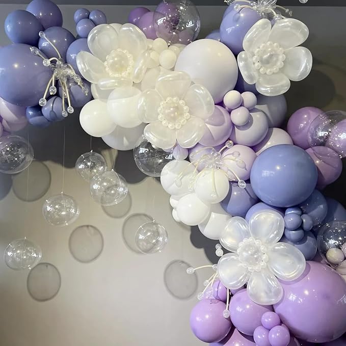 130pcs Pastel Purple Balloons Different Sizes 18" 12" 10" 5" Light Purple Latex Balloon Garland Arch Kit for Birthday Baby Shower Graduation Wedding Gender Reveal Party Decorations-Ruum Studio Home