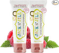 Jack N' Jill Natural Toothpaste for Baby and Infants - Fluoride Free Training Toothpaste, 40% Xylitol, BPA Free - Raspberry, 1.76 oz (Pack of 2)-Ruum Studio Home