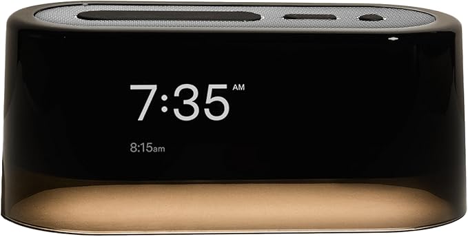 Loftie Alarm Clock with Sound Machine – Smart Alarm Clock with Light, White Noise, Bluetooth Speaker, Night Light Sound Machine, 100+ Sounds, Blackout Mode, No WiFi Mode, Optional Subscription - Steel-Ruum Studio Home