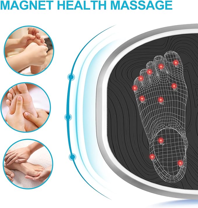 AXV Vibration Plate Exercise Machine Whole Body Workout Power Vibrate Fitness Platform Vibrating Machine Exercise Board for Weight Loss Shaping Toning Wellness Home Gyms Workout-Ruum Studio Home