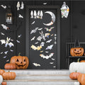Easma Halloween Bats Wall Stickers 3D Scary Bats Decor for Door Decals Haunted House Party Decorations Silver Removable Halloween Wall Decal Peel and Stick for Kids Baby Bedroom Bathroom Playroom-Ruum Studio Home