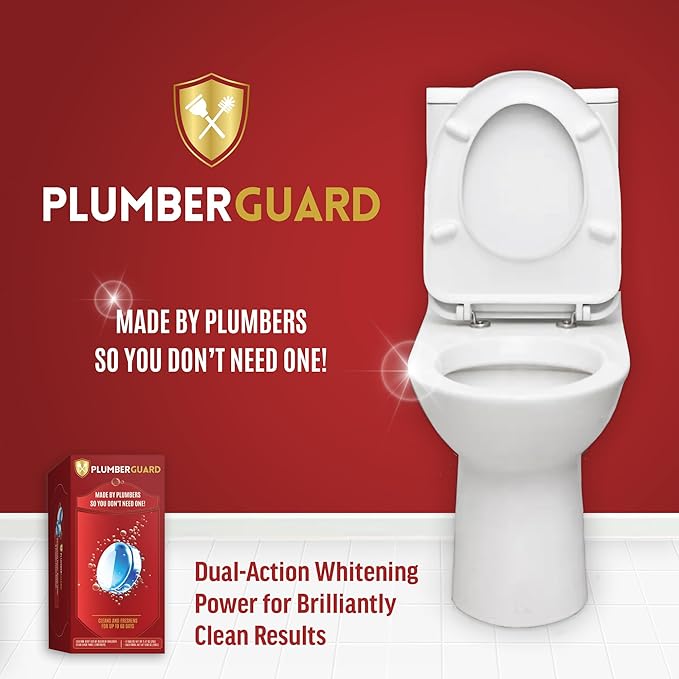 Toilet Tablets 4 Pack | Bleach & Chlorine Free, Dual-action Whitening with 1% Hydrogen Peroxide | Plumbers' Choice | Automatic Toilet Bowl Cleaner Tablets | Long-lasting Cleaning Supplies-Ruum Studio Home