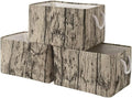 TcaFmac Fabric Storage Basket, Decorative Canvas Storage Bins Baskets for Gifts Empty Tree Stump-Ruum Studio Home