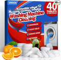 USKICH Washing Machine Cleaner Descaler 40 Pack-Deep Cleaning Tablets For HE Front Loader & Top Load Washer,Washer Machine Cleaning Tablets Clean Inside Drum and Laundry Tub Seal,Septic Safe-Ruum Studio Home
