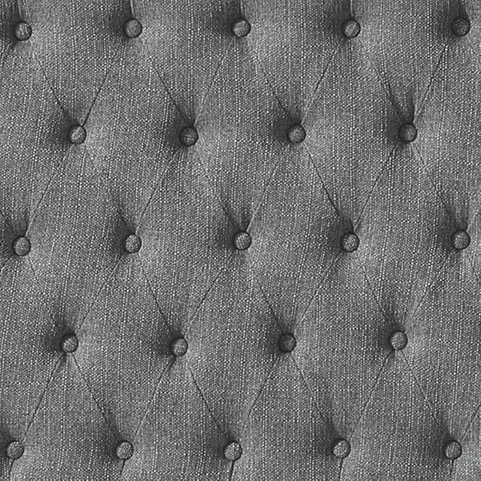 24KF Upholstered Tufted Button Linen Fabric Headboard,Comfortable Fashional Headboard King/CA King Size,Granite-Ruum Studio Home