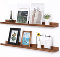 AZSKY Floating Shelves for Wall Bookshelf Wall Mount Light Walnut Picture Ledge Shelf 36 Inch Photo Picture Frames Display and Storage Shelves a Set of 2 for Bedroom Living Room Bathroom Kitchen-Ruum Studio Home
