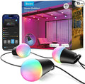 Govee Smart Outdoor String Lights 2, 48ft Outdoor Lights with Dimmable Warm White LED Bulbs, 47 Scene Modes for Patio, Backyard, Balcony, IP65 Waterproof, Works with Alexa, App Control-Ruum Studio Home