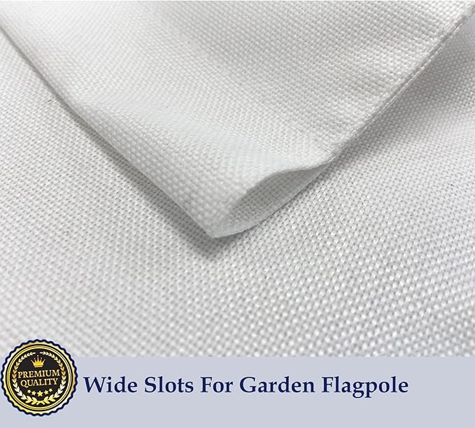 TOPFLAGS Sublimation Garden Flags Blank Garden Flag 12x18 Inch Double Side Custom Create Your Own Solid White Flag DIY Blanks Canvas Banner to Decorate-Ruum Studio Home