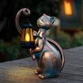 WHIMSYNOOK 10.7" Bronze Cat Solar Garden Statue Light – Cute Kitty Design, Bronze Finish, Solar-Powered LED, Outdoor Yard & Lawn Décor, for Cat Lovers, Mom, and Garden Enthusiasts-Ruum Studio Home